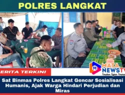 Sat Binmas Polres Langkat Gencar Sosialisasi Humanis, Ajak Warga Hindari Perjudian dan Miras