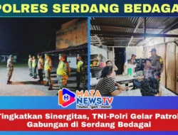 Tingkatkan Sinergitas, TNI-Polri Gelar Patroli Gabungan di Serdang Bedagai