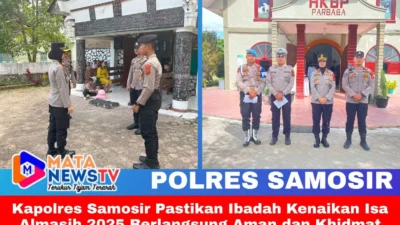 Kapolres Samosir Pastikan Ibadah Kenaikan Isa Almasih 2025 Berlangsung Aman dan Khidmat  Samosir, 29 Mei 2025 – Kapolresz