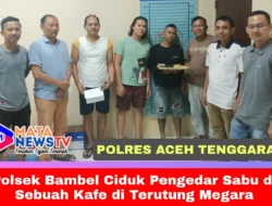 Polsek Bambel Ciduk Pengedar Sabu di Sebuah Kafe di Terutung Megara