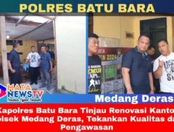 Kapolres Batu Bara Tinjau Renovasi Kantor Polsek Medang Deras, Tekankan Kualitas dan Pengawasan