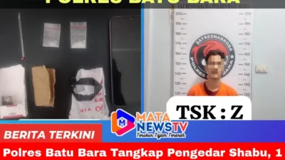 Polres Batu Bara Tangkap Pengedar Shabu, 1 Gram Lebih Barang Bukti Diamankan