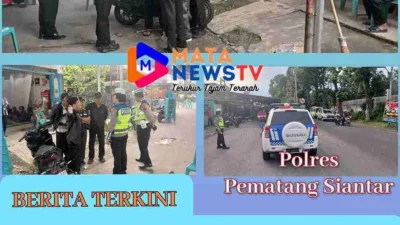 Cegah Kemacetan, Sat Lantas Pematangsiantar Edukasi Warga di Lokasi Acara Adat