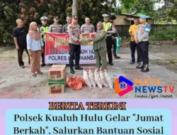 Polsek Kualuh Hulu Gelar “Jumat Berkah”, Salurkan Bantuan Sosial ke Warga Kurang Mampu