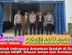 Polsek Indrapura Amankan Ibadah di Dua Gereja HKBP, Situasi Aman dan Kondusif