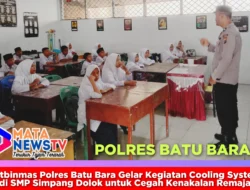 Satbinmas Polres Batu Bara Gelar Kegiatan Cooling System di SMP Simpang Dolok untuk Cegah Kenakalan Remaja