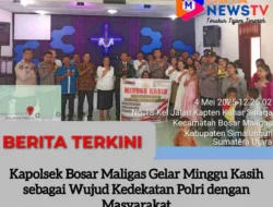 Kapolsek Bosar Maligas Gelar Minggu Kasih sebagai Wujud Kedekatan Polri dengan Masyarakat