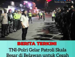 TNI-Polri Gelar Patroli Skala Besar di Belawan untuk Cegah Tawuran Warga