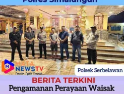 Polsek Serbelawan Amankan Perayaan Waisak di Vihara Mahayana