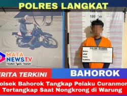 Polsek Bahorok Tangkap Pelaku Curanmor, Tertangkap Saat Nongkrong di Warung