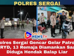 Polres Sergai Gencar Gelar Patroli KRYD, 13 Remaja Diamankan Saat Diduga Hendak Balap Liar