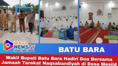 Wakil Bupati Batu Bara Hadiri Doa Bersama Jamaah Tarekat Naqsabandiyah di Desa Mesjid Lama