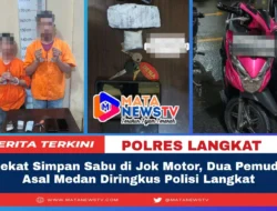 Nekat Simpan Sabu di Jok Motor, Dua Pemuda Asal Medan Diringkus Polisi Langkat