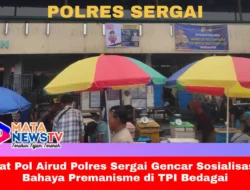 Sat Pol Airud Polres Sergai Gencar Sosialisasi Bahaya Premanisme di TPI Bedagai