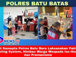 Sat Samapta Polres Batu Bara Laksanakan Patroli Cooling System, Himbau Warga Waspada Isu Hoaks dan Premanisme