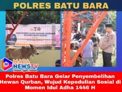 Polres Batu Bara Gelar Penyembelihan Hewan Qurban, Wujud Kepedulian Sosial di Momen Idul Adha 1446 H