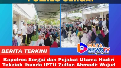 Kapolres Sergai dan Pejabat Utama Hadiri Takziah Ibunda IPTU Zulfan Ahmadi: Wujud Empati dan Solidaritas Institusi Polri