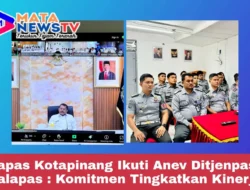 Lapas Kotapinang Ikuti Anev Ditjenpas, Kalapas : Komitmen Tingkatkan Kinerja