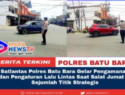 Satlantas Polres Batu Bara Gelar Pengamanan dan Pengaturan Lalu Lintas Saat Salat Jumat di Sejumlah Titik Strategis
