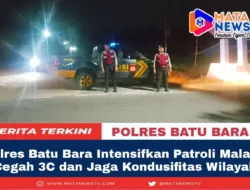 Polres Batu Bara Intensifkan Patroli Malam, Cegah 3C dan Jaga Kondusifitas Wilayah