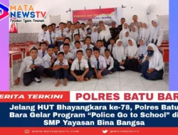 Jelang HUT Bhayangkara ke-78, Polres Batu Bara Gelar Program “Police Go to School” di SMP Yayasan Bina Bangsa