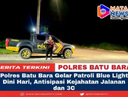 Polres Batu Bara Gelar Patroli Blue Light Dini Hari, Antisipasi Kejahatan Jalanan dan 3C