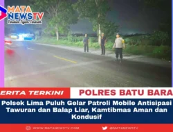 Polsek Lima Puluh Gelar Patroli Mobile Antisipasi Tawuran dan Balap Liar, Kamtibmas Aman dan Kondusif
