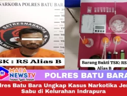 Polres Batu Bara Ungkap Kasus Narkotika Jenis Sabu di Kelurahan Indrapura