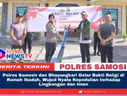 Polres Samosir dan Bhayangkari Gelar Bakti Religi di Rumah Ibadah, Wujud Nyata Kepedulian terhadap Lingkungan dan Iman