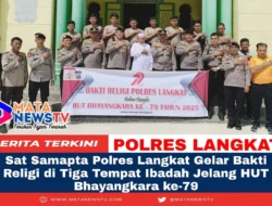 Sat Samapta Polres Langkat Gelar Bakti Religi di Tiga Tempat Ibadah Jelang HUT Bhayangkara ke-79