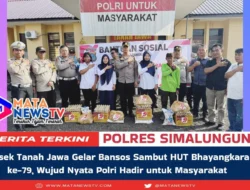Polsek Tanah Jawa Gelar Bansos Sambut HUT Bhayangkara ke-79, Wujud Nyata Polri Hadir untuk Masyarakat