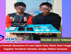 Dua Pemuda Diamankan di Lawe Sigala-Gala, Polres Aceh Tenggara Gagalkan Peredaran Narkoba Jaringan Medan-Kutacane