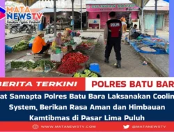 Sat Samapta Polres Batu Bara Laksanakan Cooling System, Berikan Rasa Aman dan Himbauan Kamtibmas di Pasar Lima Puluh