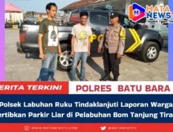 Polsek Labuhan Ruku Tindaklanjuti Laporan Warga, Tertibkan Parkir Liar di Pelabuhan Bom Tanjung Tiram