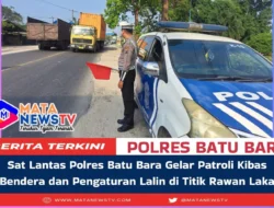 Sat Lantas Polres Batu Bara Gelar Patroli Kibas Bendera dan Pengaturan Lalin di Titik Rawan Laka