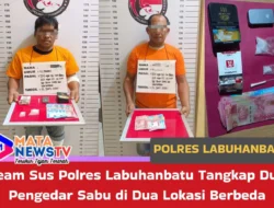 Team Sus Polres Labuhanbatu Tangkap Dua Pengedar Sabu di Dua Lokasi Berbeda