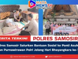 Polres Samosir Salurkan Bantuan Sosial ke Panti Asuhan dan Purnawirawan Polri Jelang Hari Bhayangkara ke-79