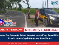 Personel Sat Samapta Polres Langkat Intensifkan Patroli Perintis Presisi untuk Cegah Gangguan Kamtibmas