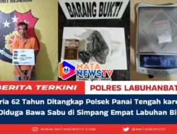 Pria 62 Tahun Ditangkap Polsek Panai Tengah karena Diduga Bawa Sabu di Simpang Empat Labuhan Bilik