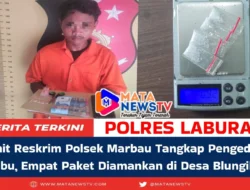 Unit Reskrim Polsek Marbau Tangkap Pengedar Sabu, Empat Paket Diamankan di Desa Blungihit