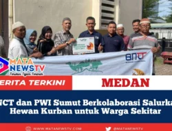 BNCT dan PWI Sumut Berkolaborasi Salurkan Hewan Kurban untuk Warga Sekitar