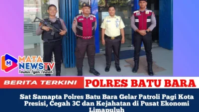 Sat Samapta Polres Batu Bara Gelar Patroli Pagi Kota Presisi, Cegah 3C dan Kejahatan di Pusat Ekonomi Limapuluh