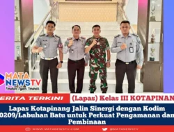 Lapas Kotapinang Jalin Sinergi dengan Kodim 0209/Labuhan Batu untuk Perkuat Pengamanan dan Pembinaan
