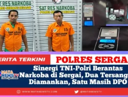 Sinergi TNI-Polri Berantas Narkoba di Sergai, Dua Tersangka Diamankan, Satu Masih DPO