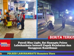 Patroli Blue Light, Sat Samapta Polres Labuhanbatu Intensif Cegah Kejahatan dan Gangguan Kamtibmas