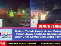 Malam Teduh Tanah Jawa: Polsek Tanah Jawa Pastikan Keamanan Jalur Vital Lewat Blue Light Patrol