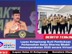Lapas Kotapinang Ikuti Pembukaan Perkemahan Satya Dharma Bhakti Pemasyarakatan 2025 secara Virtual