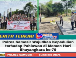 Polres Samosir Wujudkan Kepedulian terhadap Pahlawan di Momen Hari Bhayangkara ke-79