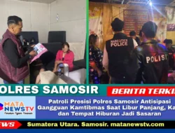 Patroli Presisi Polres Samosir Antisipasi Gangguan Kamtibmas Saat Libur Panjang, Kafe dan Tempat Hiburan Jadi Sasaran