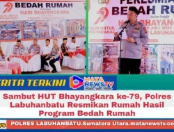 Sambut HUT Bhayangkara ke-79, Polres Labuhanbatu Resmikan Rumah Hasil Program Bedah Rumah